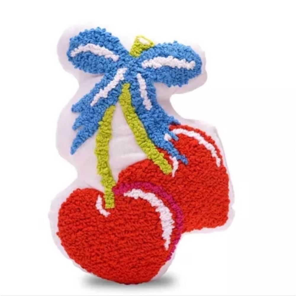 🆕️🍒ZADORA Cherries Toss Decorative Pillow, 14X20"